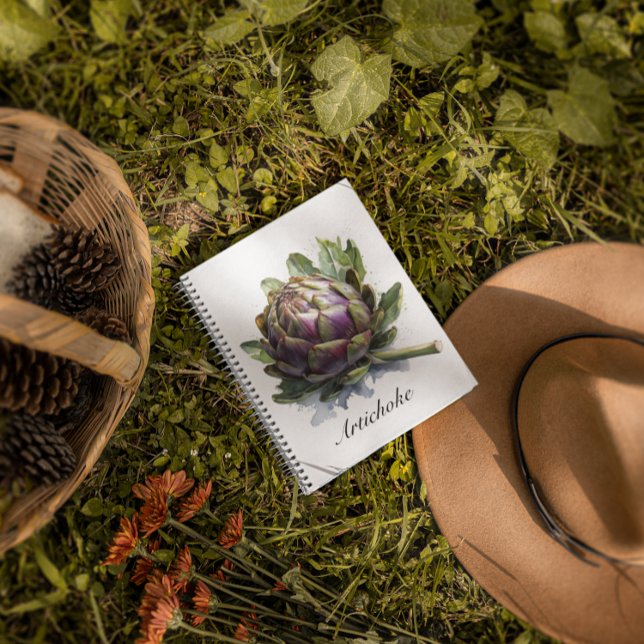 Agenda O Coração do Jardim: Artichoke em Aquarela (Criador carregado)