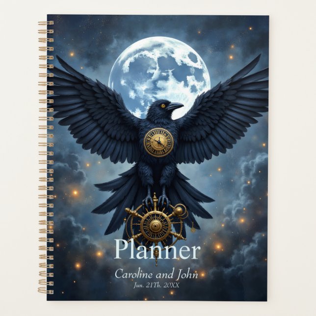 Agenda O Corvo Celestial.  (Frente)