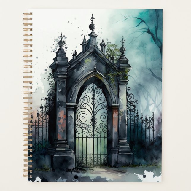 Agenda O Design 11 da série Gótica Cemetery Gate (Frente)