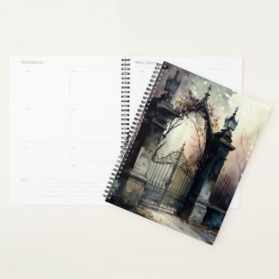 Agenda O Design 12 da série Gótica Cemetery Gate