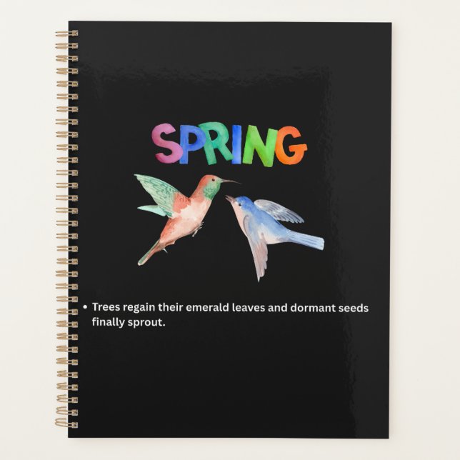 Agenda O Despertar: Uma Homenagem Visual à Primavera (Frente)