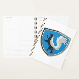 Agenda O Elegante Skunk Emblem Wildlife Inspirou Crest