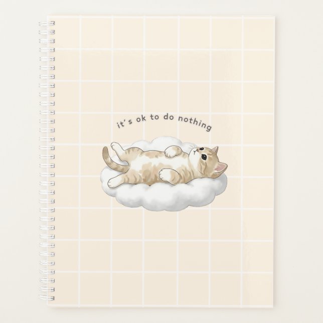 Agenda O Gatinho Que Não Faz Nada (Frente)