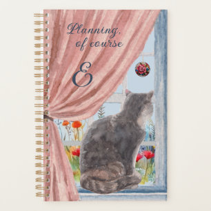 Agenda O Gato no Calendário de Flores Cênicas da Janela