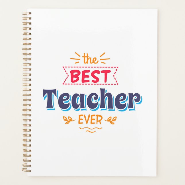 Agenda O Melhor Professor De Todos Os tempos (Frente)