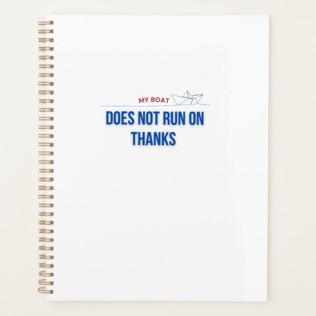 Agenda O meu barco não funciona em Obrigados (Frente)