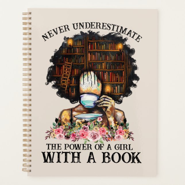 Agenda O poder de uma garota com um livro (Frente)