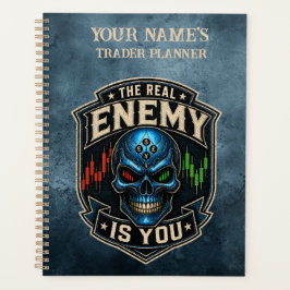 Agenda O Verdadeiro Inimigo É Você Blue Grunge