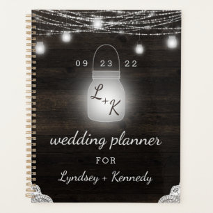 Agenda Oak Ridge Rustic Mason Jar & Lights Planos de Casa