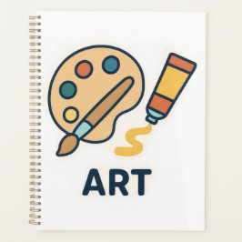 Agenda Objeto de Arte - Paleta de Tinta e Pincel