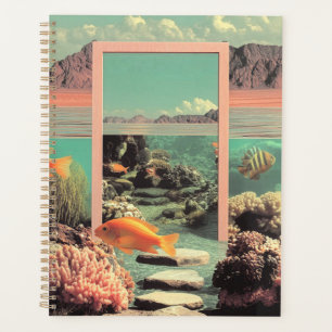 Agenda Oceano Desértico Surreal com Porta