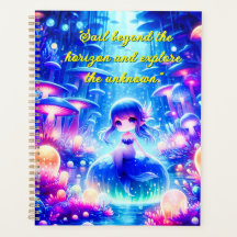 Oceano Sonhos - Chibi Mermaid Glow Planner