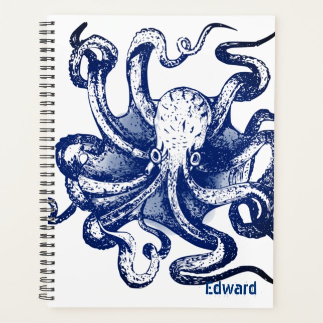 Agenda Octopus azul (Frente)