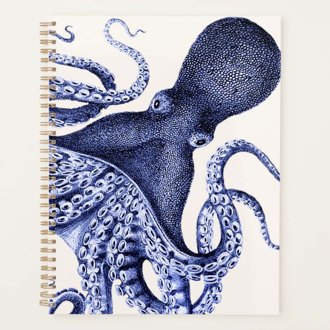 Agenda Octopus Azul Paisagem (Frente)
