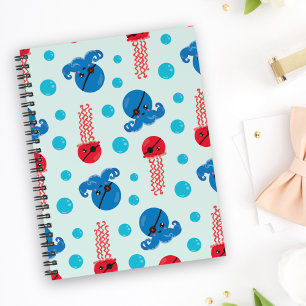 Agenda Octopus Pirata, Jellyfish Pirata, Animais do Mar