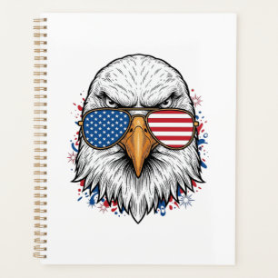 Agenda Óculos de sol da águia patriótica camisa vintage v