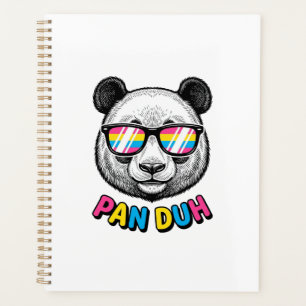 Agenda Óculos de Sol Panda Divertido Camisa de Gravura Vi