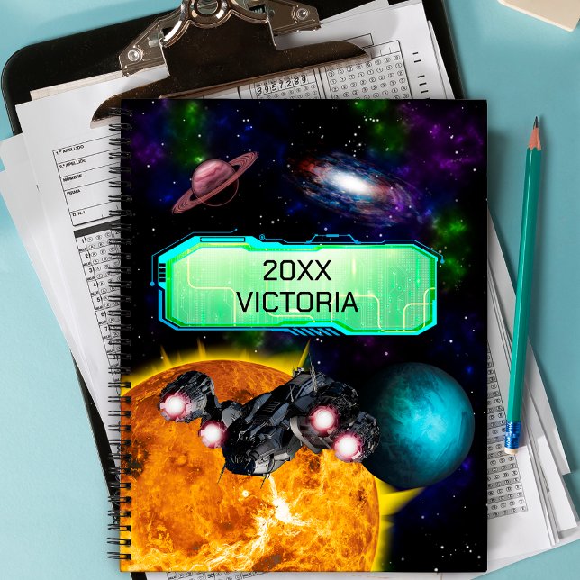 Agenda Odisseia Espacial Futurista, espaçonave personaliz (Criador carregado)