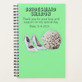 Agenda Oferta Floral de Bridesmaid Personalizada