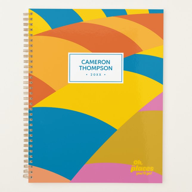 Agenda Oh, Os Lugares Que Você Vai! Bandeiras Coloridas (Frente)