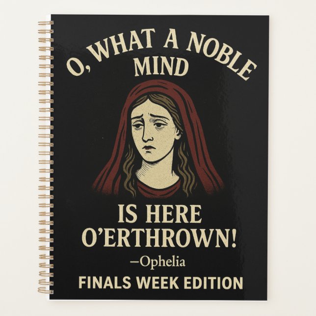 Agenda Oh what a noble mind... (Frente)