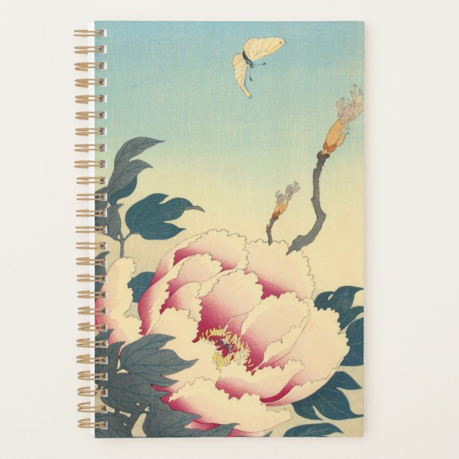 Agenda Ohara Koson, Peões Rosa - Belas Artes Japonesas (Frente)