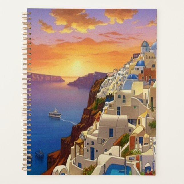 Agenda Oia, Santorini, Arte Grécia (Frente)