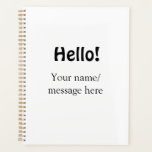 Agenda Olá adicionar mensagem de nome simples item de neg<br><div class="desc">Design</div>