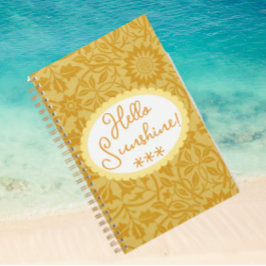 Agenda Olá Sunshine Ouro Amarelo Floral