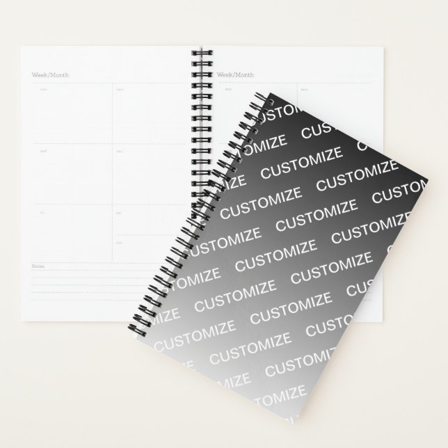 Agenda Ombre de cor variável e padrão de texto (Exibição)