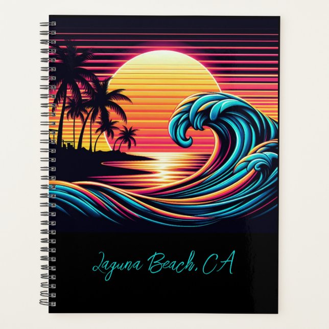 Agenda Onda do Surf Retroativo Sunset (Frente)