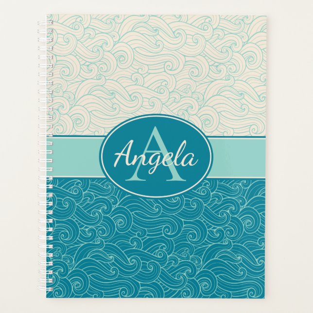 Agenda Ondas Aqua Personalizadas (Frente)