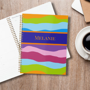 Agenda Ondas Coloridas com Nome