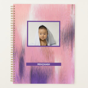 Agenda Ondas Roxas Personalizadas Multicoloridas
