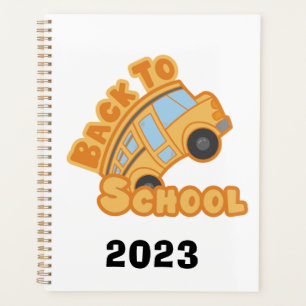 Agenda Ônibus escolar de volta à escola Design 2023