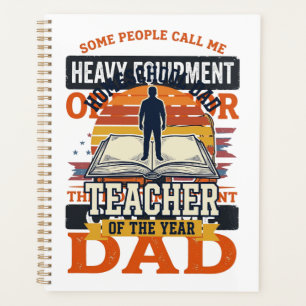 Agenda Operador de Equipamento Pesado Pai Camisa Vintage