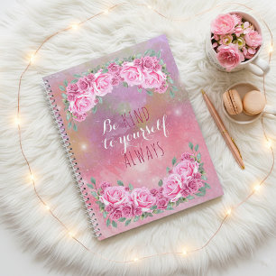 Agenda Organização Feminina Romântica de Rosas Rosa Elega