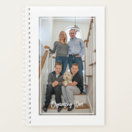 Agenda Organizing Mom Photo Personalized White