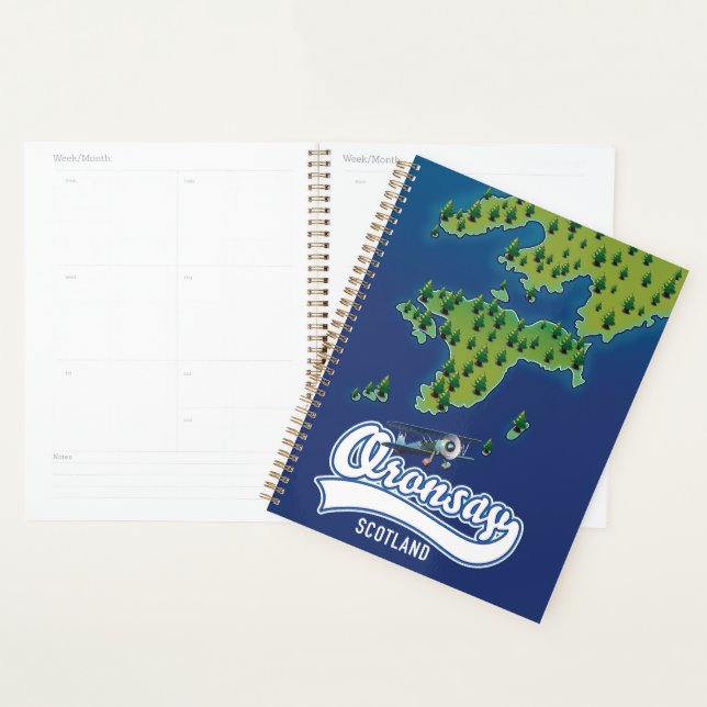 Agenda Oronsay mapa da ilha da Escócia  (Exibição)