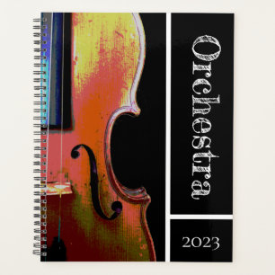 Agenda Orquestra Violina de Instrumentos Musicais Branca
