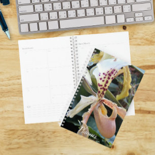 Agenda Orquídea Flor de Sapato Feminino