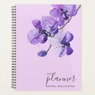 Agenda Orquídeas de Aquarela Violeta