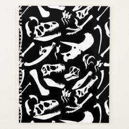 Agenda Ossos do Dinossauro (Preto e Branco)