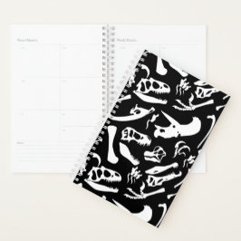 Agenda Ossos do Dinossauro (Preto e Branco)