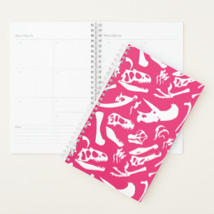 Agenda Ossos do Dinossauro (Rosa)