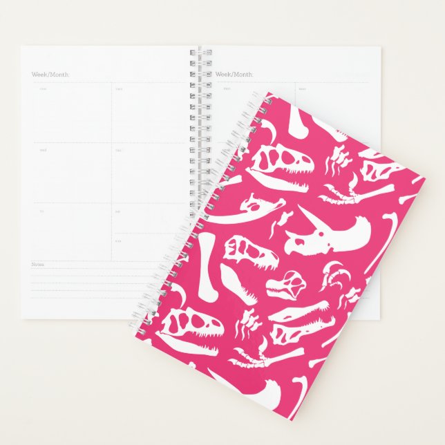 Agenda Ossos do Dinossauro (Rosa) (Exibição)