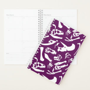 Agenda Ossos do Dinossauro (Roxo)