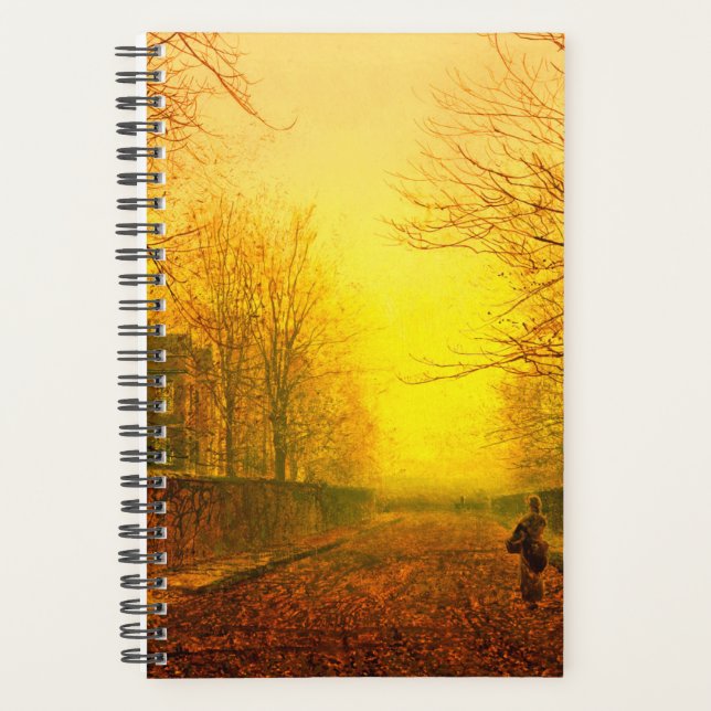 Agenda Ouro Autumn John Atkinson Grimshaw (Frente)