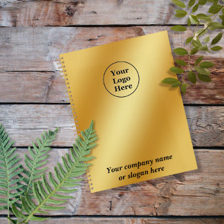 Agenda Ouro de luxo metálico