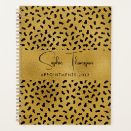 Agenda Ouro de ouro-leopardo novo ano